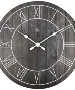 NeXtime Wandklok nXt Paul dia 40cm hout zwart