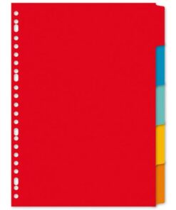 Kangaro KTC Tabblad Kangaro A4 blanco karton 180 grams assorti 23-gaats 5-delig