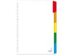 Kangaro KTC Tabblad Kangaro A4 blanco karton 190 grams wit 23-gaats     5-delig