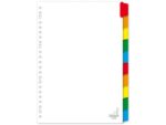 Kangaro KTC Tabblad Kangaro A4 blanco karton 190 grams wit 23-gaats     10-delig