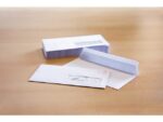 Dienstenvelop venster rechts Raadhuis 110x220mm DL (EA5/6)  wit met plakstrip doos a 500 stuks