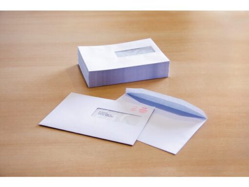 Envelop Raadhuis 162x229 C5 VR dienst plakstrip wit 80gr 25 stuks