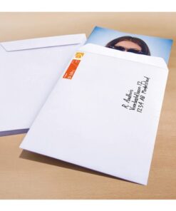 Akte envelop Raadhuis 220x312mm EA4 wit gegomd doos a 250   stuks