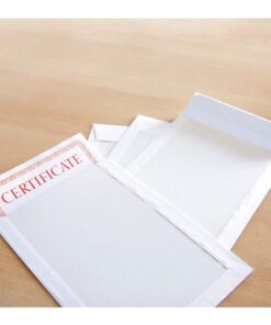 Bordrug envelop Raadhuis 262x371mm EB4 wit met plakstrip    doos a 100 stuks