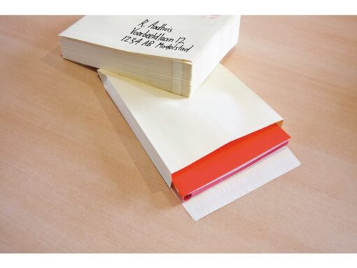 Monsterzak Raadhuis 230x350x38mm P230 crème plakstrip doos  a 125 stuks