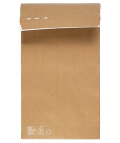 Monsterzak Raadhuis 250x430x80 mm kraftliner recycling 10   st bruin Do Good Bag 135 gram