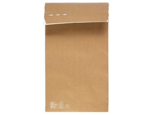 Monsterzak Raadhuis 250x430x80 mm kraftliner recycling 10   st bruin Do Good Bag 135 gram