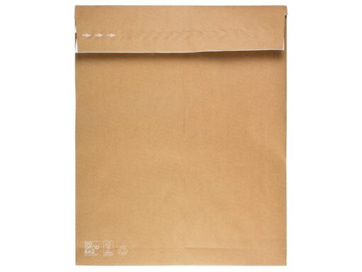 Monsterzak Raadhuis 450x550x80 mm kraftliner recycling 10   st bruin Do Good Bag 135 gram
