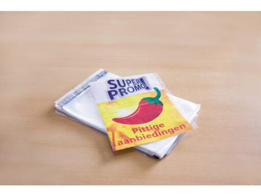 Mailingsenvelop Raadhuis 235x310mm transparant met          plakstrip krimp a 50st.