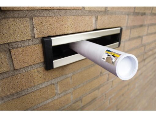 Brievenbuskoker Raadhuis A3 360x27mm rond wit