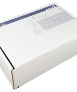 Postpakketdoos 4 Raadhuis 305x215x110mm bedrukt 5 stuks