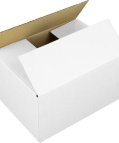Verzenddoos Raadhuis Inw: 386x286x186mm EB-golf wit