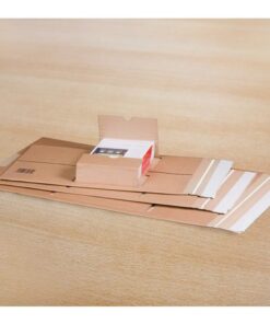 Wikkelverpakking Raadhuis A5+ 249x165x60mm bruin 10 stuks