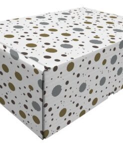 Cadeaupakketdoos Raadhuis 4 spetter 305x215x110mm krimp a 5 stuks