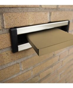 Brievenbusdoos Raadhuis 180x115x28mm krimp a 25 stuks       golfkarton bruin