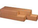 Verzendkoker Raadhuis vierkant A1+ 715x105x105mm krimp a 10 binnenmaat bruin