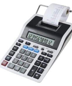Calculator Rebell-PDC20-WB wit-zwart print