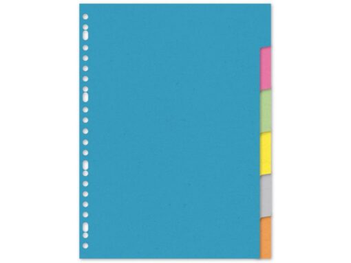 Kangaro KTC Tabblad Kangaro A4 blanco karton 220gr assorti 23-gaats     6-delig