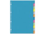Kangaro KTC Tabblad Kangaro A4 blanco karton 220gr assorti 23-gaats     12-delig