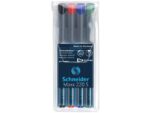 Universele marker Schneider Maxx 220 S permanent etui a 4   stuks assorti