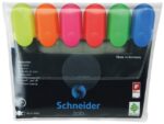 Tekstmarker Schneider Job 150 etui a 6 stuks assorti kleuren