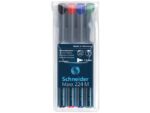 Universele marker Schneider Maxx 224 M permanent etui a 4   stuks