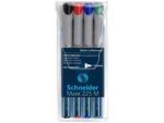 Universele marker Schneider Maxx 225 M non-permanent etui a 4 stuks