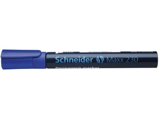 Marker Schneider Maxx 230 permanent ronde punt blauw