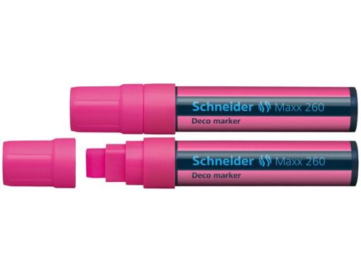 Krijtmarker Schneider Maxx 260 fluorroze. Set á 2x