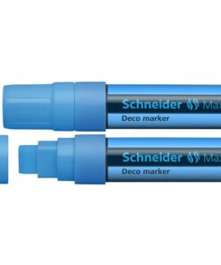Krijtmarker Schneider Maxx 260 fluorblauw. Set á 2x