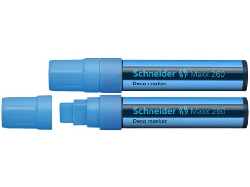 Krijtmarker Schneider Maxx 260 fluorblauw. Set á 2x