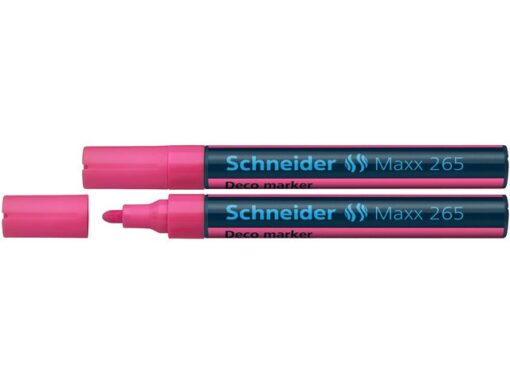Krijtmarker Schneider Maxx 265 roze. Set á 2x