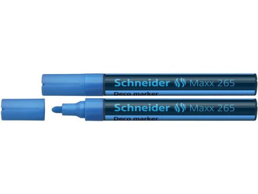 Krijtmarker Schneider Maxx 265 blauw. Set á 2x