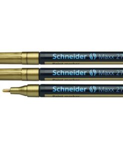 Lakmarker Schneider Maxx 271 1-2 mm goud. Set á 3x