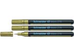 Lakmarker Schneider Maxx 278 0,8mm goud. Set á 3x