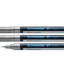Lakmarker Schneider Maxx 278 0,8mm zilver. Set á 3x