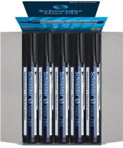 Boardmarker Schneider Maxx 293 beitelpunt 2-5 mm zwart. set á 10x
