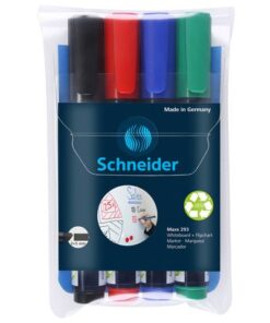 Boardmarker Schneider Maxx 293 beitelpunt 2-5 mm etui à 4   stuks