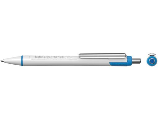 Balpen Schneider Slider Xite XB 1,4mm wit-blauw