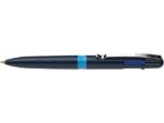 Balpen Schneider Take 4 donkerblauw/ lichtblauw