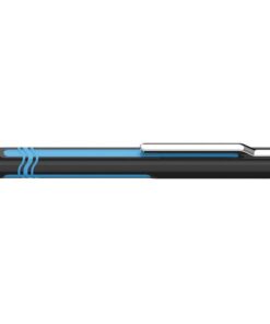Balpen Schneider Epsilon XB huls zwart/blauw,               blauwschrijvend