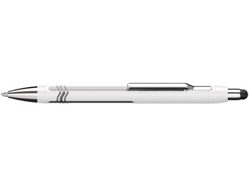 Balpen Schneider Epsilon Touch blauwschrijvend, huls        wit/zilver