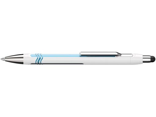 Balpen Schneider Epsilon Touch blauwschrijvend, huls        wit/blauw