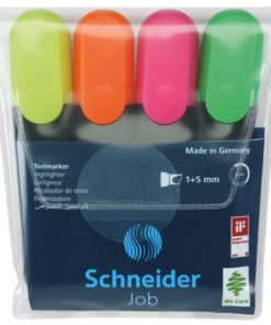 Tekstmarker Schneider Job 150 etui a 4 stuks assorti