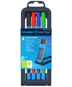 Balpen Schneider Slider Edge kartonetui a 4 stuks basic     kleuren