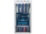 Rollerball Schneider One Hybrid C 0,3mm etui 4 stuks