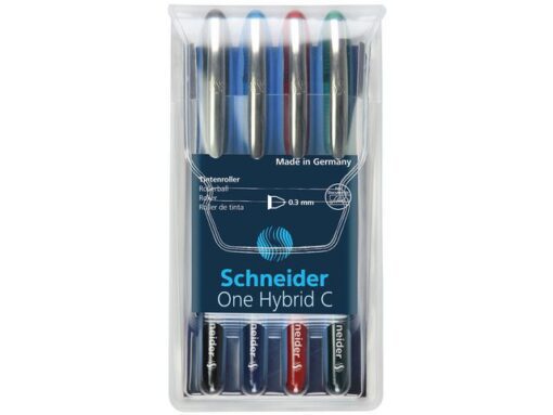 Rollerball Schneider One Hybrid C 0,3mm etui 4 stuks