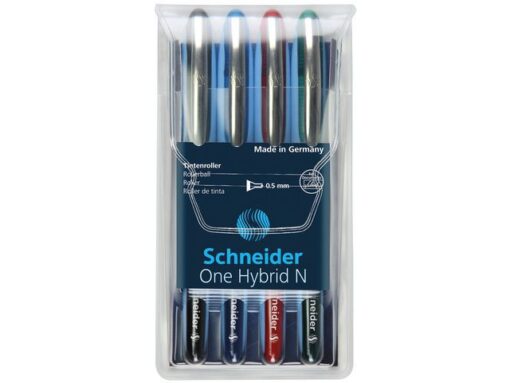 Rollerball Schneider One Hybrid N 0,5mm etui 4 stuks