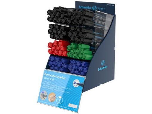 Marker Schneider Maxx 130 permanent ronde punt SIS-display  80 stuks