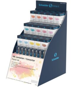 Inkt Schneider pastel 23st. display Engels